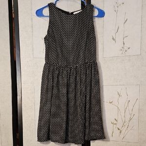 LOFT Black and White Halter A-Line Dress for Weddings